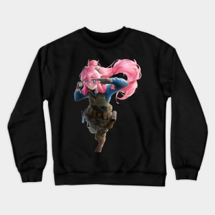 Anime Military Kawaii Girl Crewneck Sweatshirt